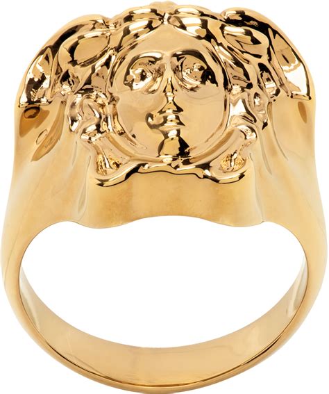 versace medusa ring dames|Versace Medusa ring women.